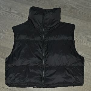 Women's Black Puffer Vest